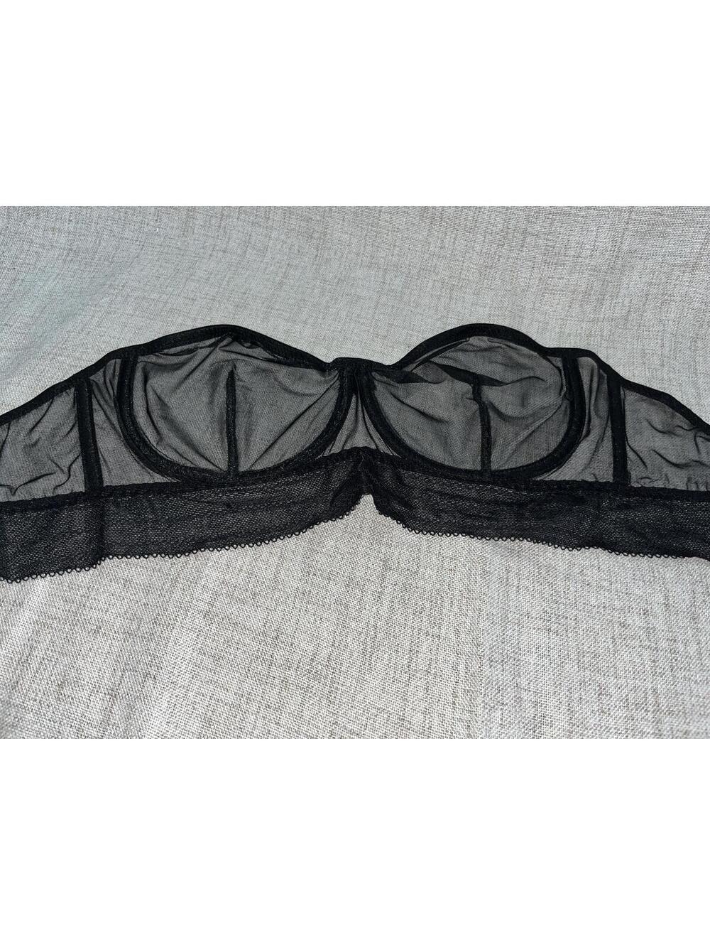 ELSE Underwire Strapless Bra Black EUC (NWoT?) 36D